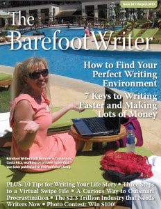 Cover: The Barefoot Writer, August 2013