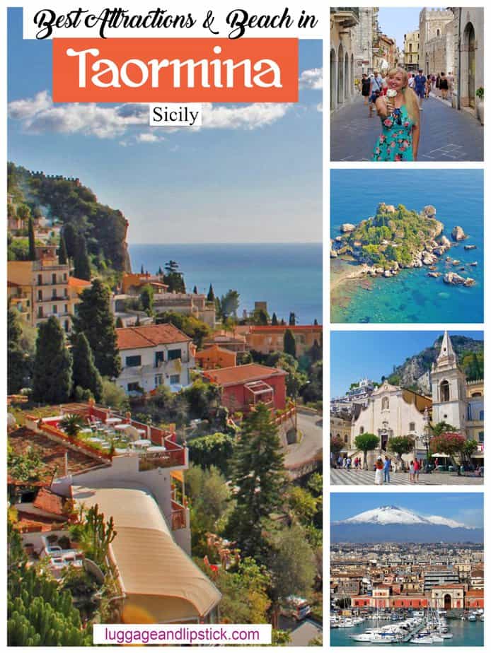 Best Attractions & Beach Taormina, Sicily Luggage and Lipstick