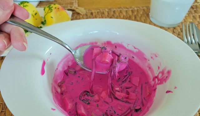 pink soup